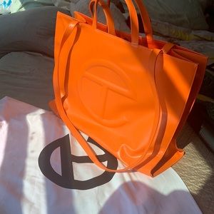 Large Telfar Bag Orange NWT